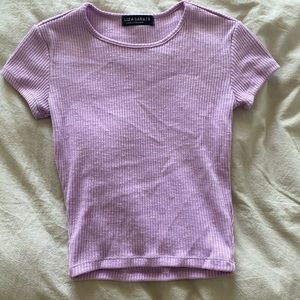 Purple crop top